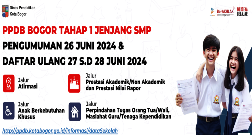 Informasi Daftar Ulang Tahap 1 PPDB 2024